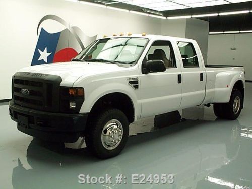 2008 ford f350 crew cab 4x4 offroad 6.8l v10 dually 61k texas direct auto