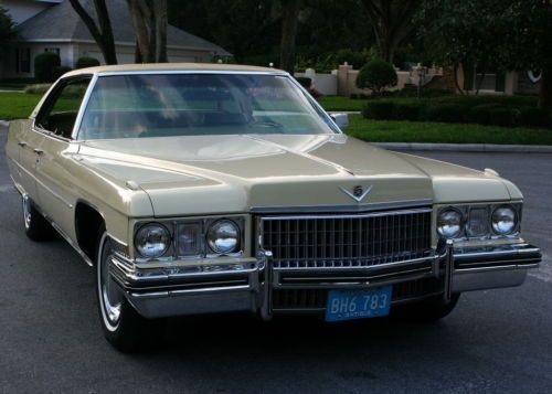 Amazing original two owner survivor -1973 cadillac sedan de ville -12k orig mi