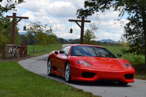 Stunning 2k mile ferrari 360 challenge stradale serviced hifi stitching books