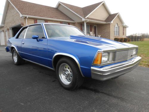 1981 chevrolet malibu classic coupe 2-door built small block v8 street rod blue