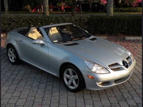 07 slk280 convertible leather airscarf heating &amp; premium i pkg satellite radio