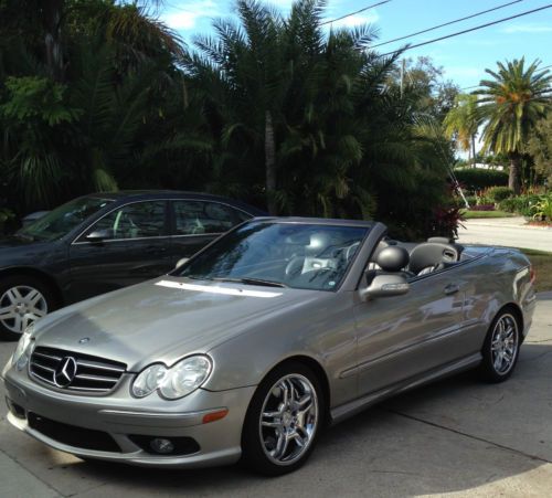 Mercedes benz clk55 amg  convertible  beautiful  &amp; navigation factory amg chrome