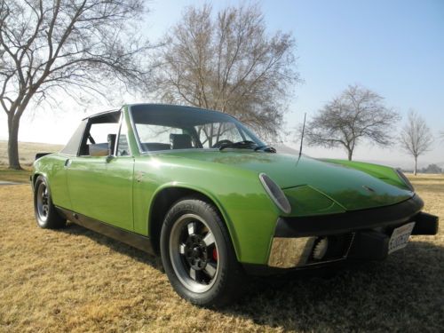 Porsche 914 2.0 liter freshly painted willow green weber carbs rivera rims