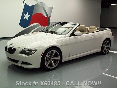 2008 bmw 650i convertible sport auto nav leather 49k mi texas direct auto