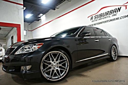 2010 lexus ls 460 ls460 luxury aero pkg 22&#034; forged rims nav 1 owner cln carfax