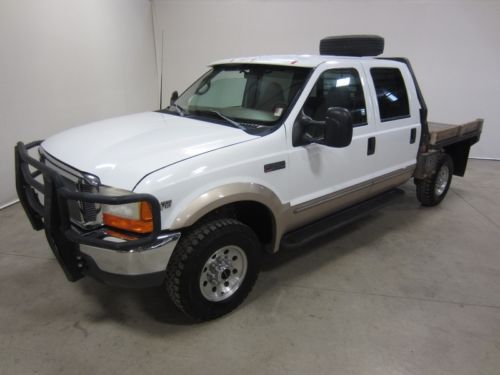 1999 ford f250 lariat super duty 6.8l v10 crew cab 6&#039;9&#034; flat bed 4x4 80pix