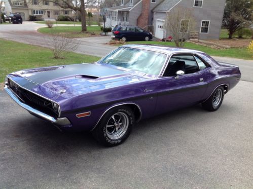 1970 dodge challenger factory fc7 plum crazy car