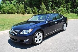 2012 ls 460 l dk blue/bge rear seat pkg 15k mi warranty like new beautiful car