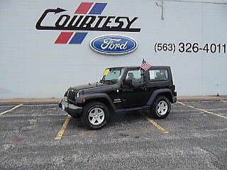 2010 jeep wrangler sport 4x4 hard top w/ t tops low mileage low reserve