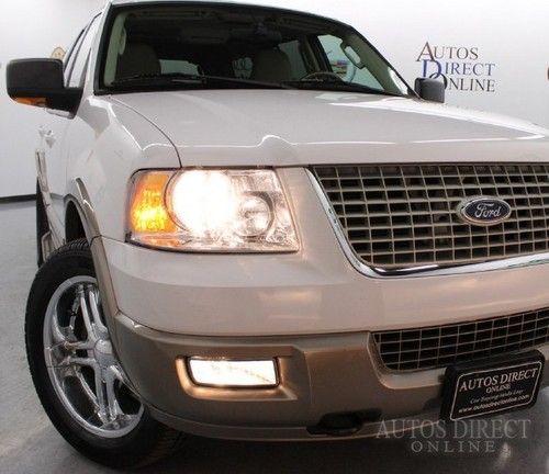 We finance 2004 ford expedition eddie bauer 4wd 1 owner mroof 6cd dvd htcldsts