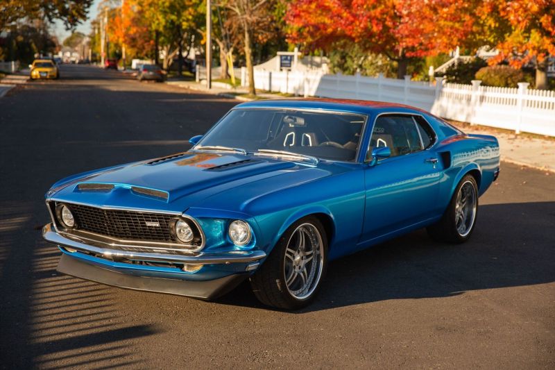 1969 ford mustang fastback supercharged coyote-powered