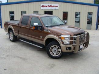 2011 ford f250 fx4 4x4 crew lariat/ king ranch chrome package nav/ roof/ extras!