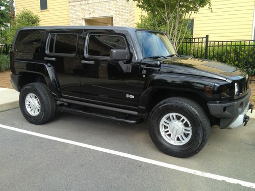 2009 hummer h3 base sport utility 4-door 3.7l black on black