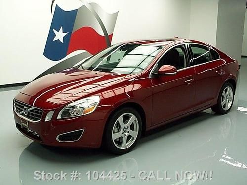 2012 volvo s60 t5 turbo premium sunroof htd leather 30k texas direct auto