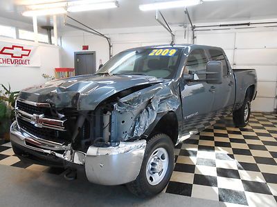 2009 chevrolet silverado 2500hd crew cab 4x4 41k no reserve salvage rebuildable