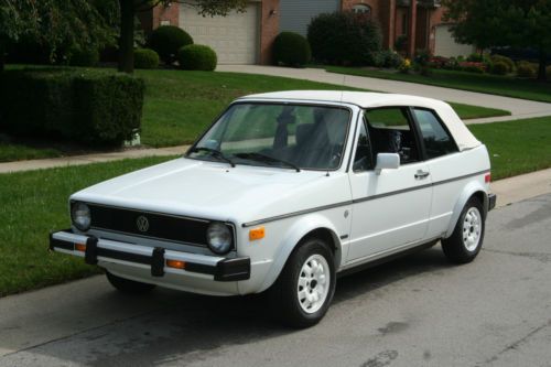 1984 vw volkswagon rabbit convertible, 1.7l 5 speed rare wolfsberg ed. cute!!!