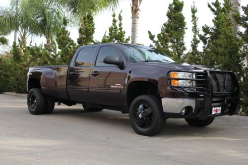 Leather 2008 sierra 3500 sle2 gmc diesel 4x4 wheels drw duramax allison