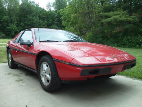 1985 pontiac fiero se supercharged 3800 4spd auto swap cd player new tires fun