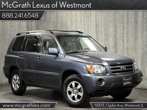 2004 highlander v6 fwd third row seating one owner