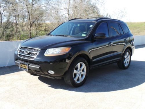 2008 hyundai santa fe limited black blk leather infinity ship assist sunroof