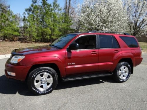 Toyota : 2005 4runner sr5 v6 4x4 leather roof h/seats navigation t/belt done