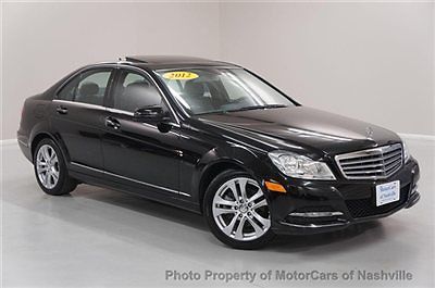 7-day *no reserve* &#039;12 c300 4matic nav back-up h/k sound led w-ty carfax 1-owner