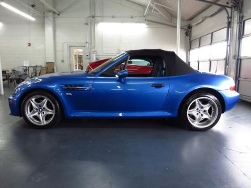 1999 bmw z3 m roadster 1500 original real miles estoril blue metallic on blue