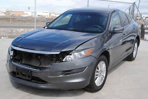 2012 honda accord crosstour ex-l damaged fixer runs rare nice unit only 5k miles