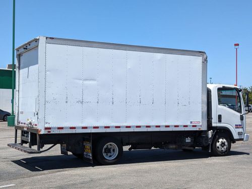 2015 isuzu npr 16ft box truck with loading ramp gas