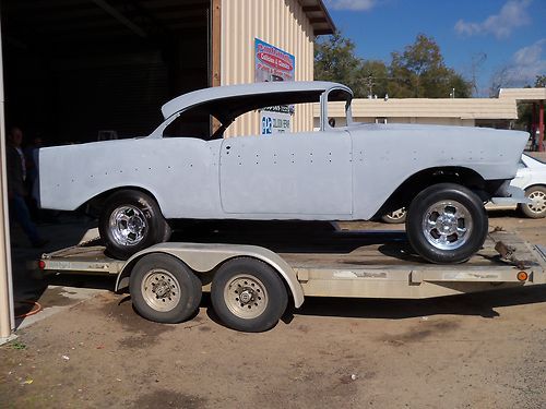 1956 chevy 2 door hard top gasser