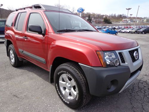 2011 nissan xterra 4.0l 4x4 1-owner clean carfax 4wd lava red pearl paint video