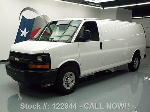 2010 chevy express 3500 ext cargo van 6.0l v8 77k miles texas direct auto