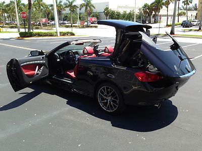 2013 g37 convertible ipl *malbec black / monaco red* super loaded - 343 hp - s