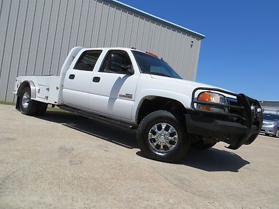 06 sierra k3500hd (slt) duramax allison 4wd nav tv radar cm flat-bed carfax tx $