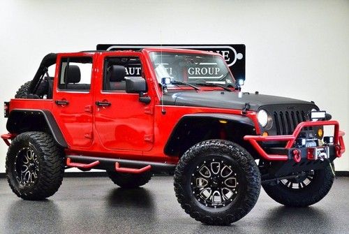 2012 jeep wrangler unlimited sport custom lift kit leather