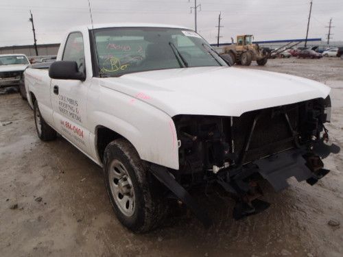 2005 chevrolet silverado 1500 automatic white standard cab best offer work truck