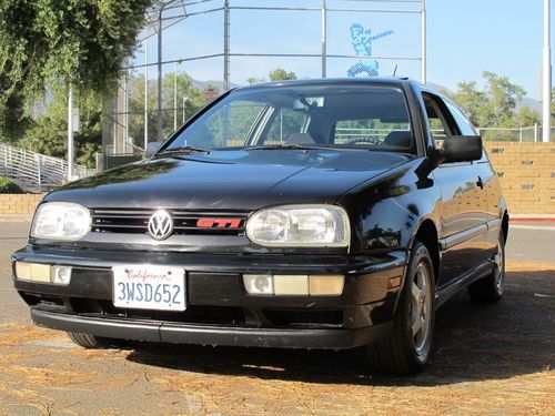 1997 volkswagen gti 2.0 5 speed. black, 104k, ca car. excellent! vw mk3