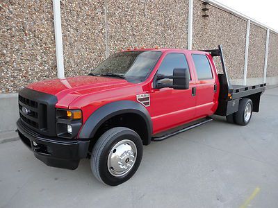 2010 ford f550 xl crew cab flatbed powerstroke diesel-4x4-warranty