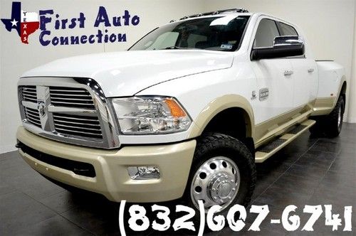 2011 dodge ram 3500 laramie longhorn diesel mega cab 4x4 loaded navi dvd roof!!