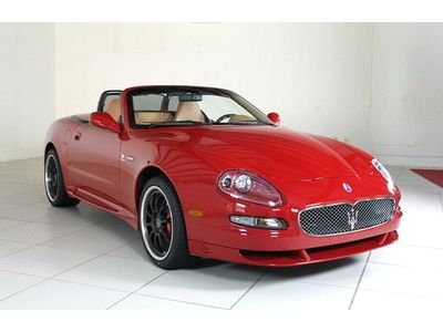 2006 maserati gransport spider, rosso mondiale/cuoio low mileage