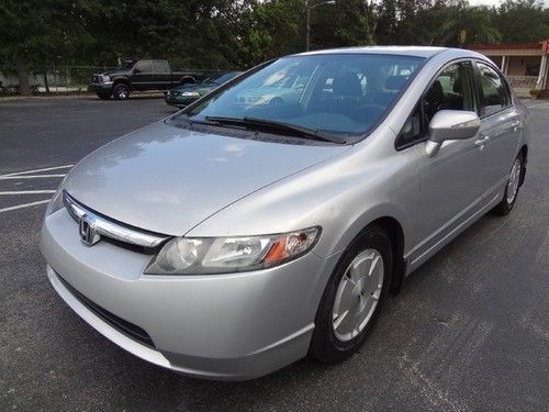 2007 civic hybrid~51 mpg~navigation~runs like new~warranty~no-reserve