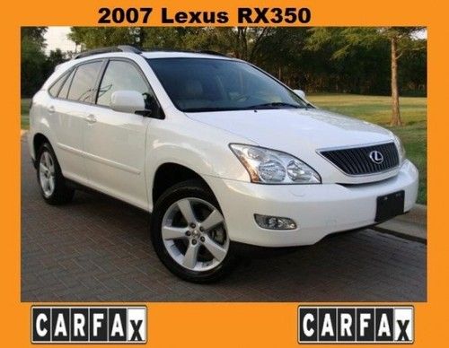 2007 lexus rx 350 fwd fully loaded sunroof heated seats clean one owner carfax