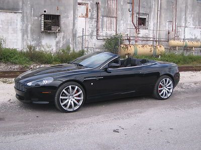 2009 aston martin db9 volante convertible triple black low miles