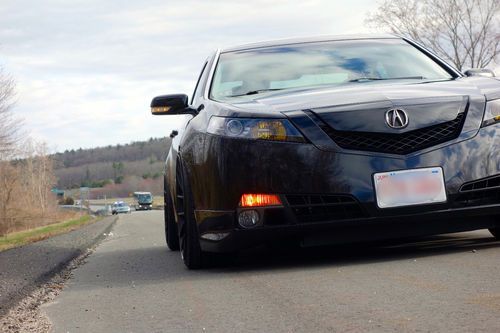 2010 acura tl sh-awd sedan 4-door 3.7l manual 6 speed black on black, bbs