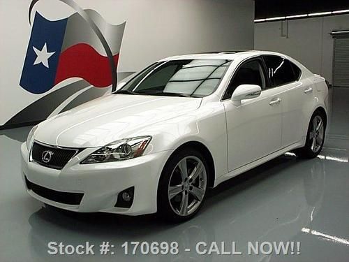 2012 lexus is 250 sunroof paddle shift 18" wheels 9k mi texas direct auto