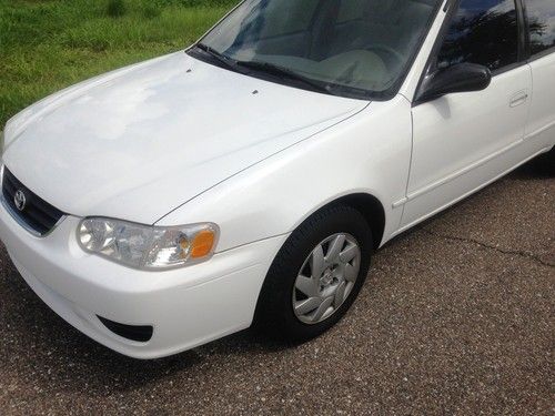 2001 toyota corolla le 4dr auto 64k low miles gas saver ac pw ps pb pl