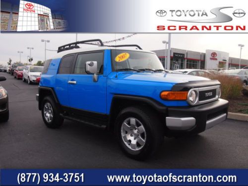 Fj cruiser blue 4x4 suv off road