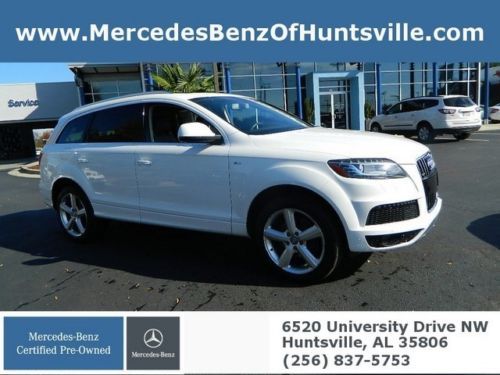 Q7 quattro diesel white black leather low miles prestige