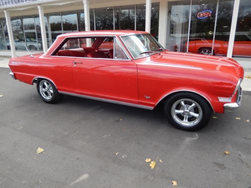 1963 chevrolet nova ss torch red 327 recent frame off restoration