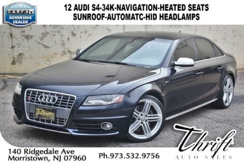 12 audi s4-34k-navigation-heated seats-sunroof-automatc-hid headlamps